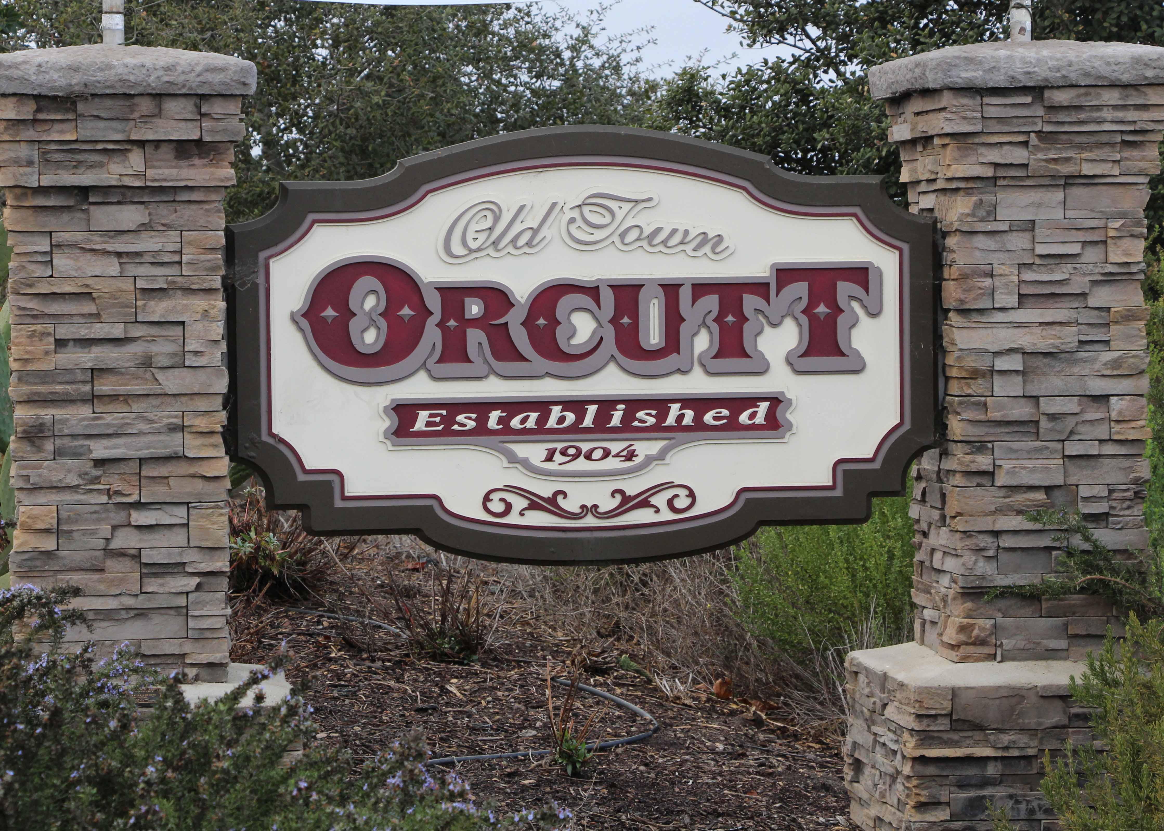 Old Orcutt Ca Welcome Sign